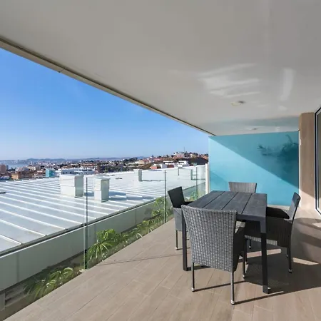 Serene Seaview Retreat In Higueron: 2br Oasis Apartment
