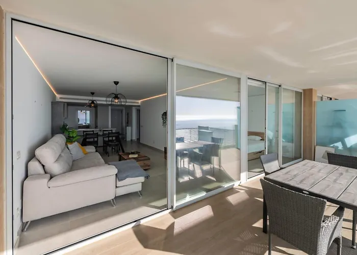 Serene Seaview Retreat In Higueron: 2br Oasis